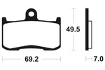 Tecnium Racing Poussinets de frein à carbone en métal fritté - MCR282 1022588