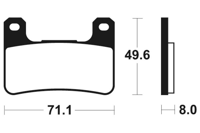 Tecnium Racing Poussinets de frein à carbone en métal fritté - MCR306 1022592