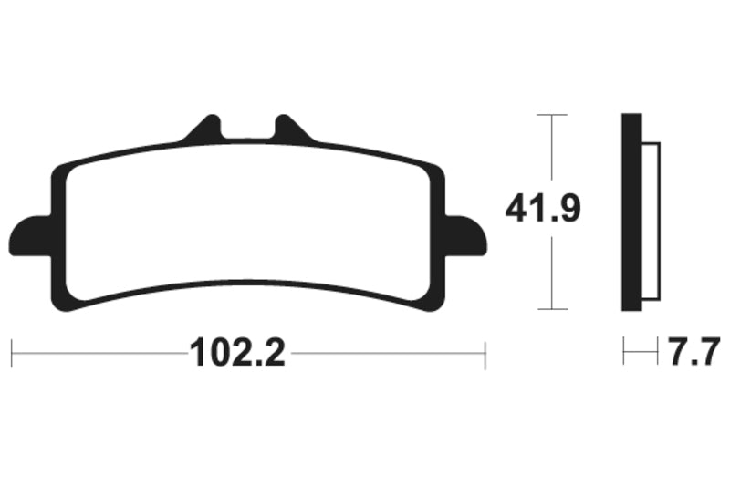 Tecnium Racing Poussinets de frein à carbone en métal fritté - MCR341 1022596