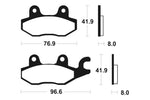 Tecnium Scooter Organic Brake Tates - ME138 1022614