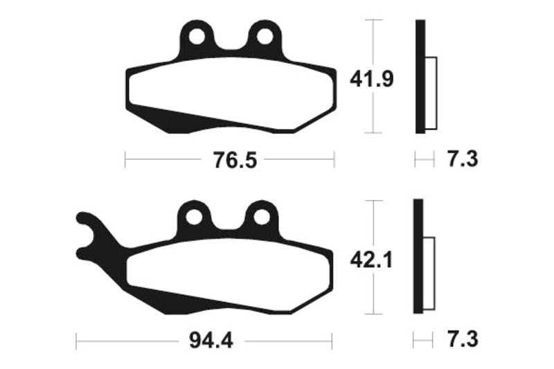 Tecnium Scooter Organic Brake Tads - ME189 1022629