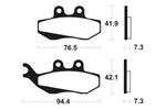 Tecnium Scooter Organic Brake Tads - ME189 1022629