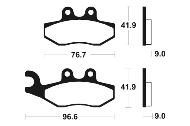 Tecnium Scooter Organic Brake Tates - ME286 1022668