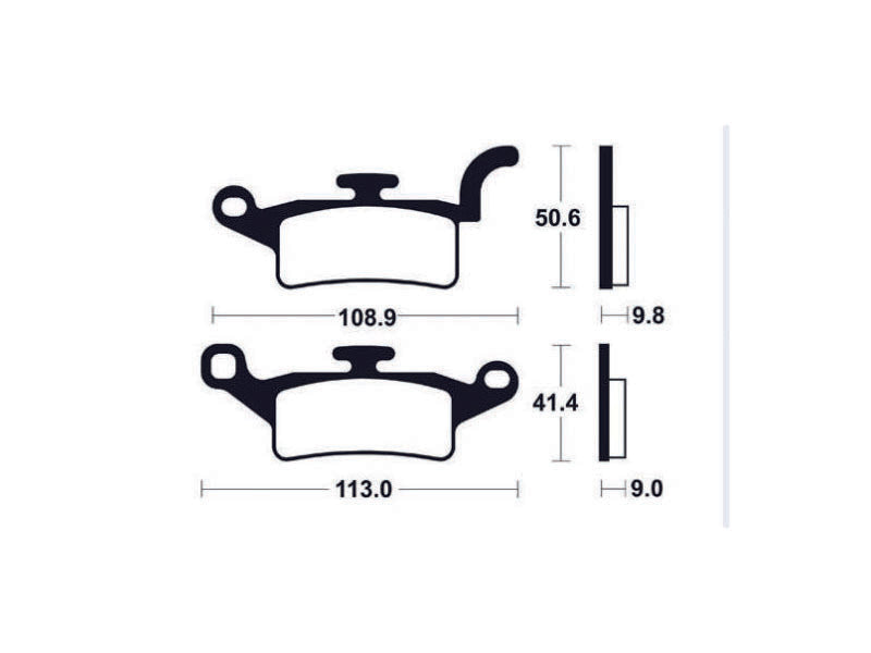 Tecnium Scooter Organic Brake Tads - ME376 1022694