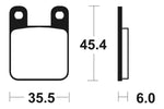 Tecnium scooter organic brake pads - ME59 1022709