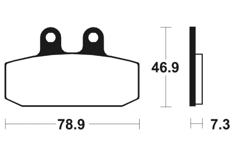 Tecnium scooter organic brake pads - ME88 1022713