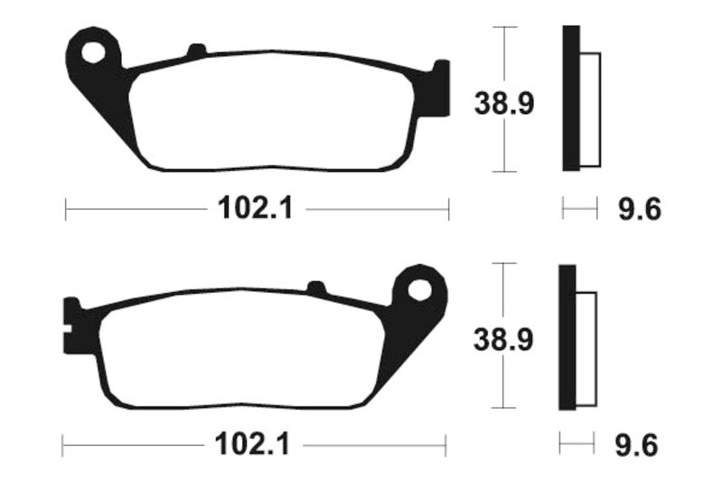 Tecnium Street Performance Sintered Metal Brake Pads - MF200 1022746