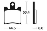 Tecnium Street Performance Sintered Metal Brake Pads - MF240 1022758