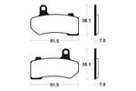 Tecnium Street Performance Sintered Metal Brake Pads - MF330 1022774