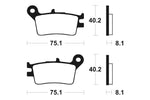 Tecnium MX / ATV Poussinets de frein en métal fritté - MO129 1022841