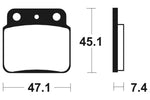 Tecnium MX / ATV Poussinets de frein en métal fritté - MO149 1022848