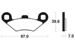 Tecnium MX / ATV Poussinets de frein en métal fritté - MO216 1022857