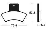 Tecnium MX / ATV Poussinets de frein en métal fritté - MO255 1022864