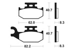 Tecnium MX / ATV Poussinets de frein en métal fritté - MO336 1022887