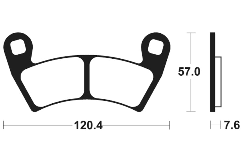 Tecnium MX / ATV Poussinets de frein en métal fritté - MO397 1022901