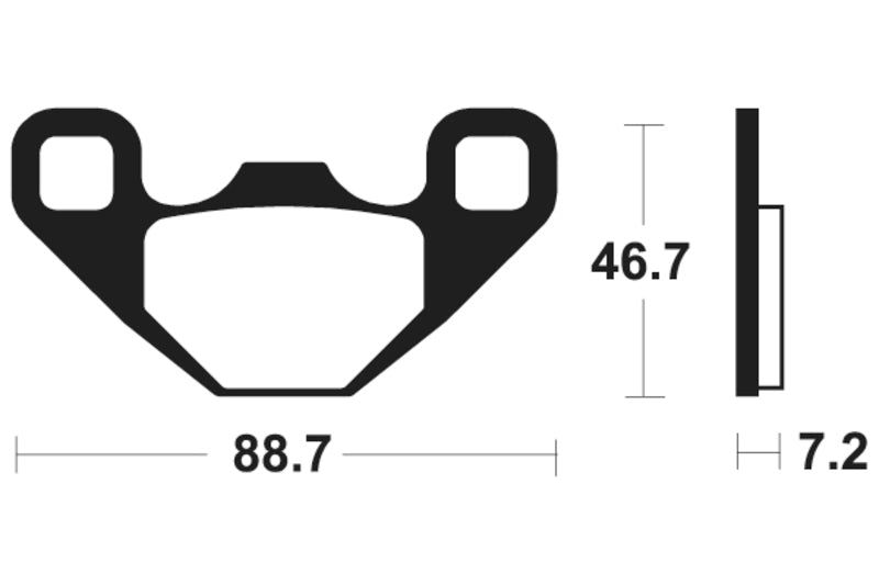 Tecnium MX / ATV Poussinets de frein en métal fritté - MO406 1022905