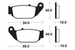 Tecnium MX / ATV Poussinets de frein en métal fritté - MO415 1022911