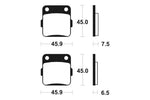 Tecnium MX / ATV Poussinets de frein en métal fritté - MO62 1022916