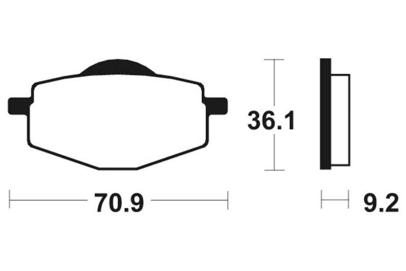 Tecnium MX / ATV Poussinets de frein en métal fritté - MO75 1022918