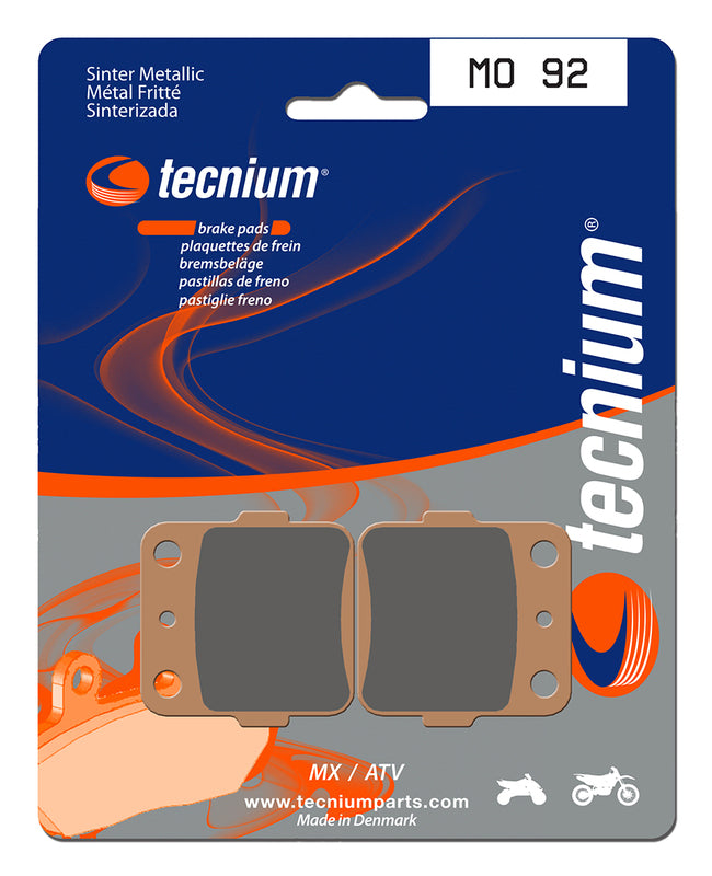 Tecnium MX/ATV Sintered Metal Brake Pads - MO92 1022925