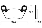 Tecnium MX / ATV Poussinets de frein en métal fritté - MOA300 1022935