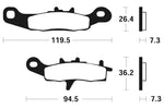 Tecnium Racing MX / ATV Poussinets de frein en métal fritté - MOR226 1022962