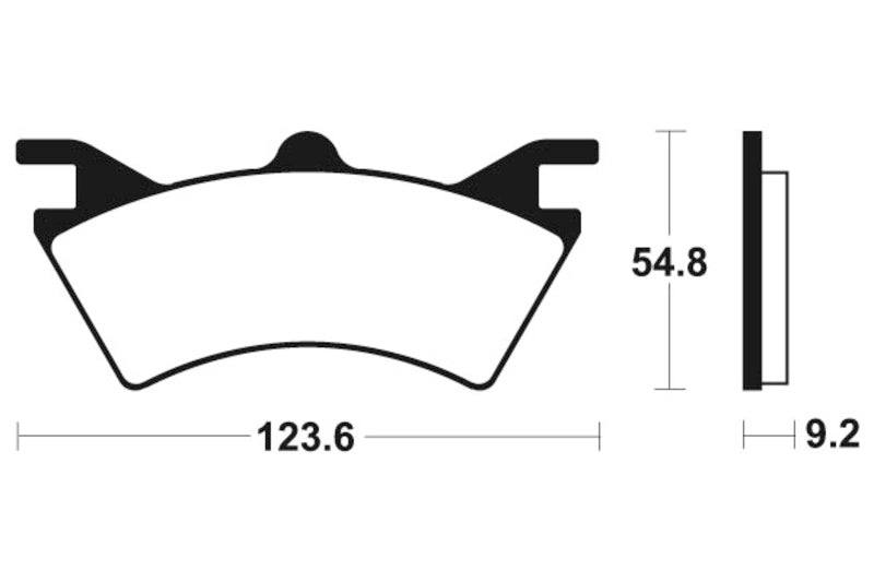 Tecnium Racing MX / ATV Poussinets de frein en métal fritté - MOR257 1022967