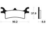 Tecnium Racing MX / ATV Poussinets de frein en métal fritté - MOR287 1022974