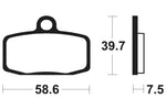 Tecnium Racing MX / ATV Poussinets de frein en métal fritté - MOR385 1023002