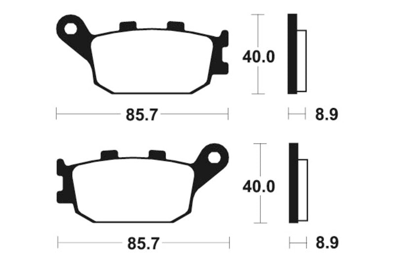 Tecnium Street Performance Sintered Metal Brake Pads - MR157 1023044