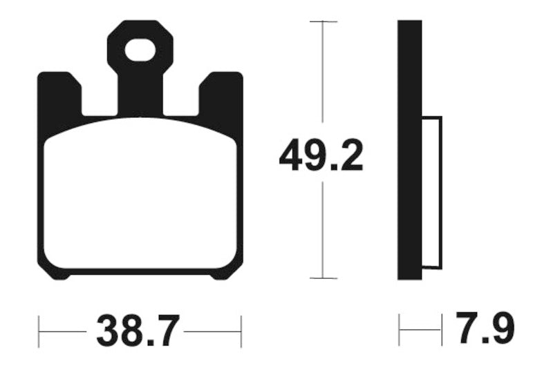 Tecnium Professional Racing Poussinets de frein en métal fritté - MSR288 1023161