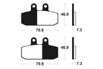 Tecnium Maxi Scooter Poussinets de frein en métal fritté - MSS293 1023207