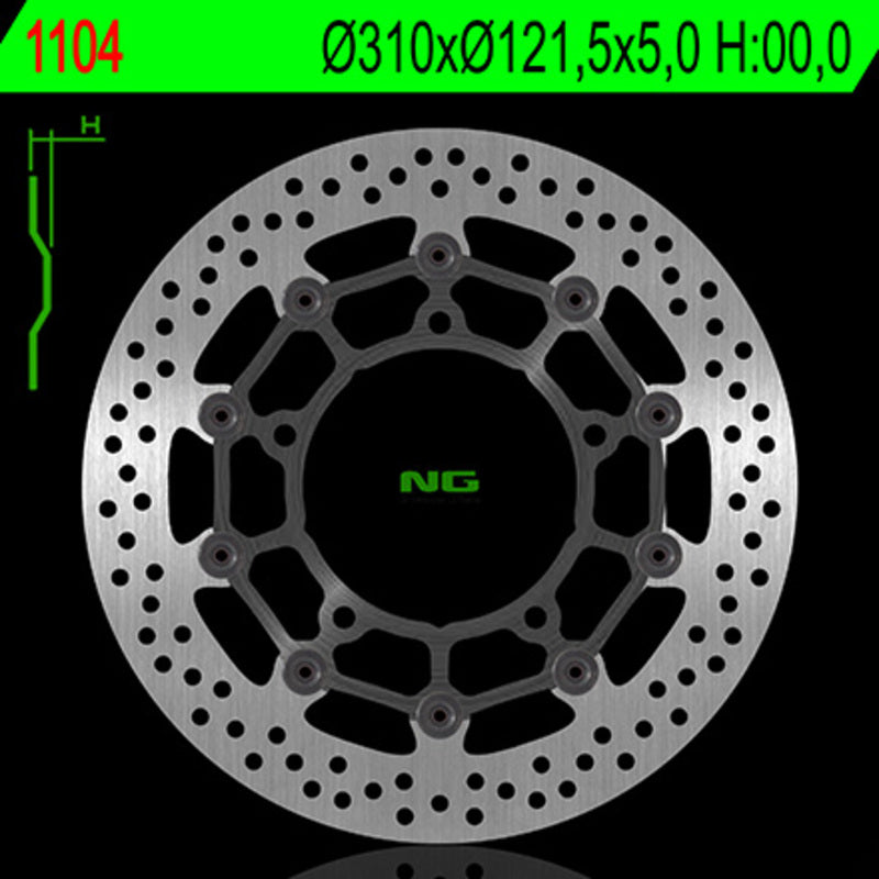 Ng disc de frein Round 1104