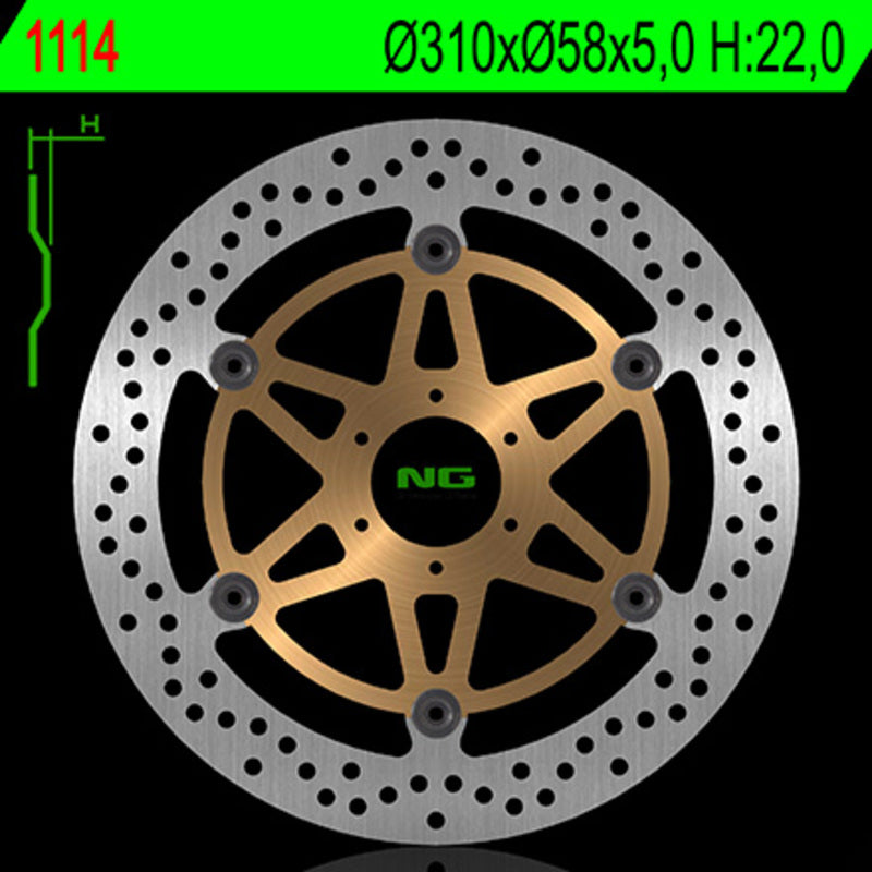 Ng disc de frein Round 1114