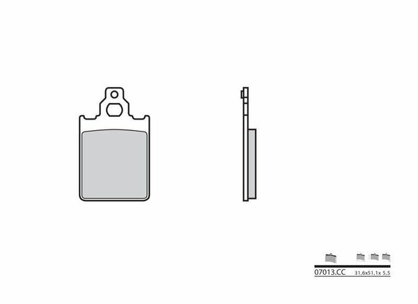 Brembo Scooter en céramique en céramique - 07013 07013
