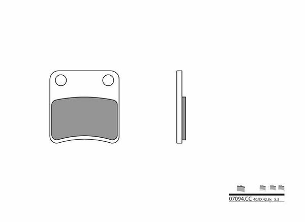 Brembo Scooter en céramique en céramique - 07092CC 07092
