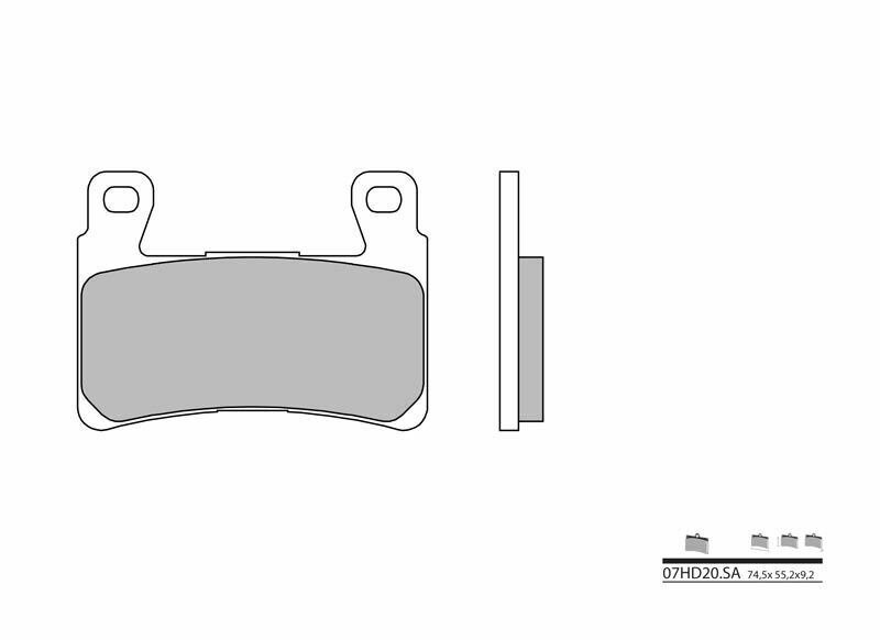 BREMBO Street Sintered Metal Brake pads - 07HD20SA 07HD20SA