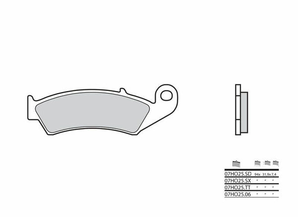 Brembo Off -Road Sintered Metal Brake Pads - 07HO25SD 07HO25SD