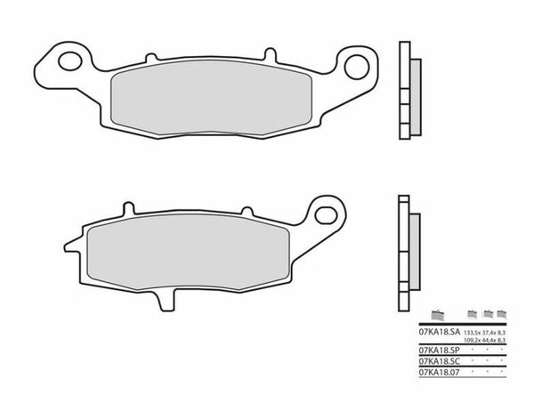Brembo Street Fintered Metal Pavillons - 07KA18SA 07KA18SA
