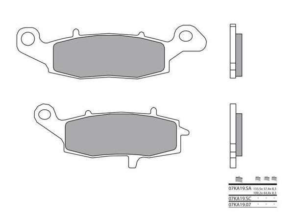 Brembo Street Fintered Metal Pavillons - 07KA19SA 07KA19SA