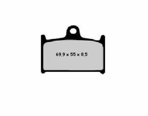 Nissin Street Street Semi-Metallic Frein Pads-2P-201ns 2P-201ns