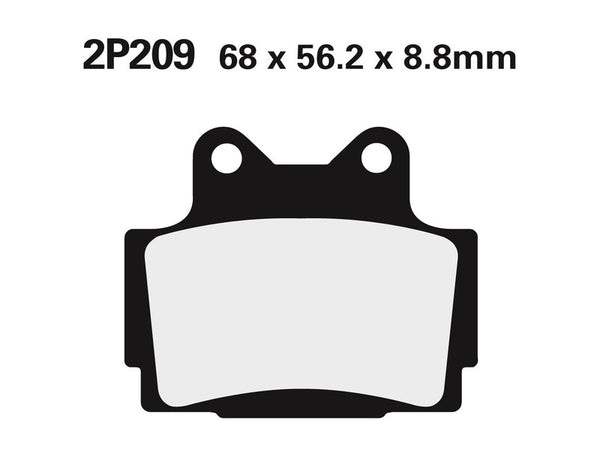 Nissin Street Street semi-métalliques PADS-2P-209NS 2P-209NS