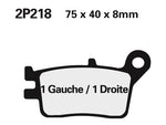 Plaquettes de frein semi-métalliques NISSIN Off-Road - 2P-218GS 2P-218GS 