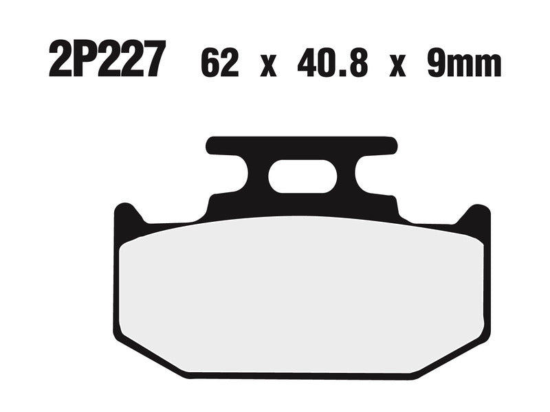 NISSIN Off-Road Semi-Metallic Brake pads - 2P-227GS 2P-227GS