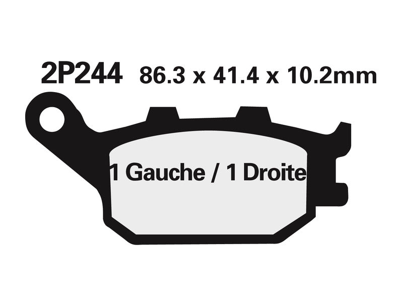 Nissin Street Semi-métallique PADS-2P-244NS