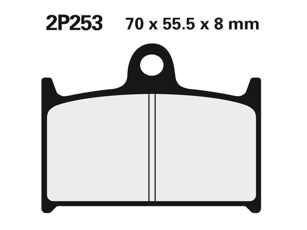 Nissin Street / Off-Road Fintered Metal Brake Pads-253st 2p-253st