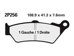 Plaquettes de frein semi-métalliques NISSIN Street - 2P-256NS 2P-256NS 