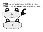 Plaquettes de frein semi-métalliques NISSIN Street - 2P-271NS 2P-271NS 