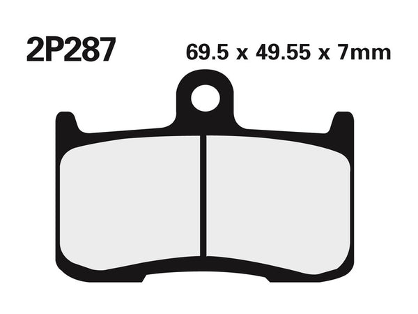 Nissin Street / Off-Road Fintered Metal Brake Pads-2P-287st 2P-287st