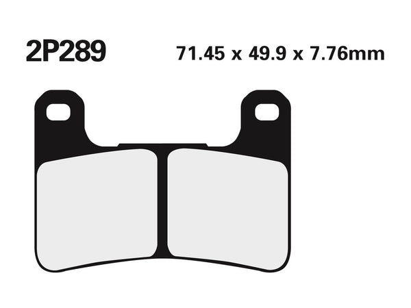 Nissin Street / Off-Road Fintered Metal Brake Pads-2P-289st 2P-289st